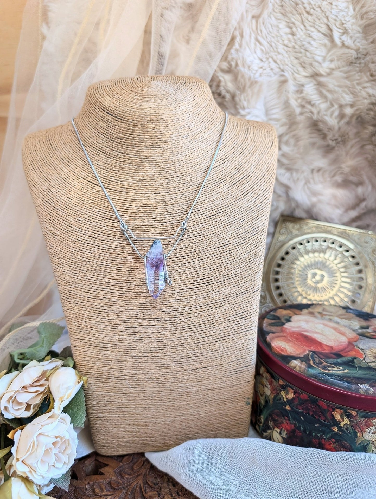 LÏN · Amethyst Necklace · Minimalist Pendant - RÏKST JEWELRY