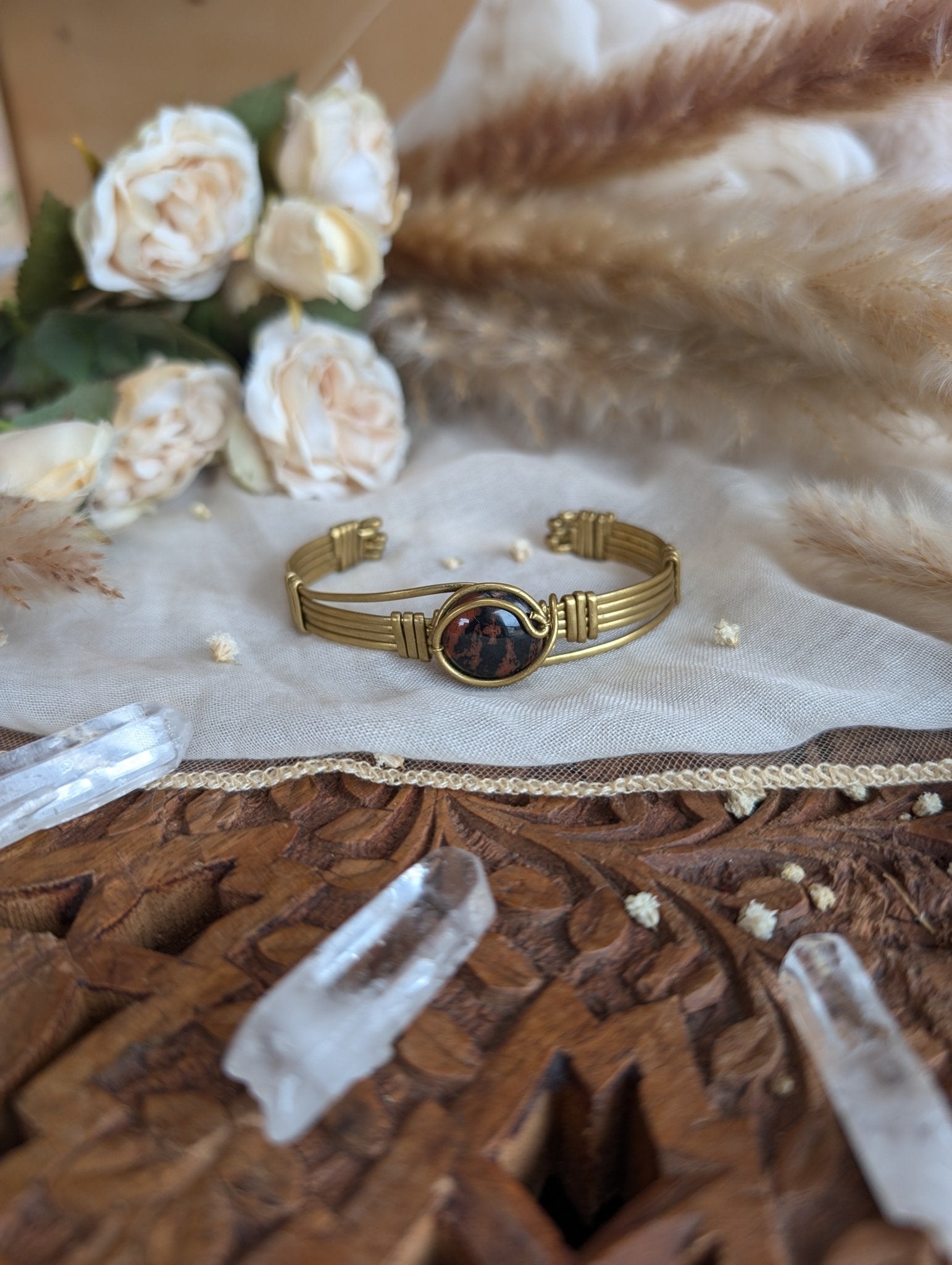 Mahogany Obisidan Bracelet - RÏKST JEWELRY